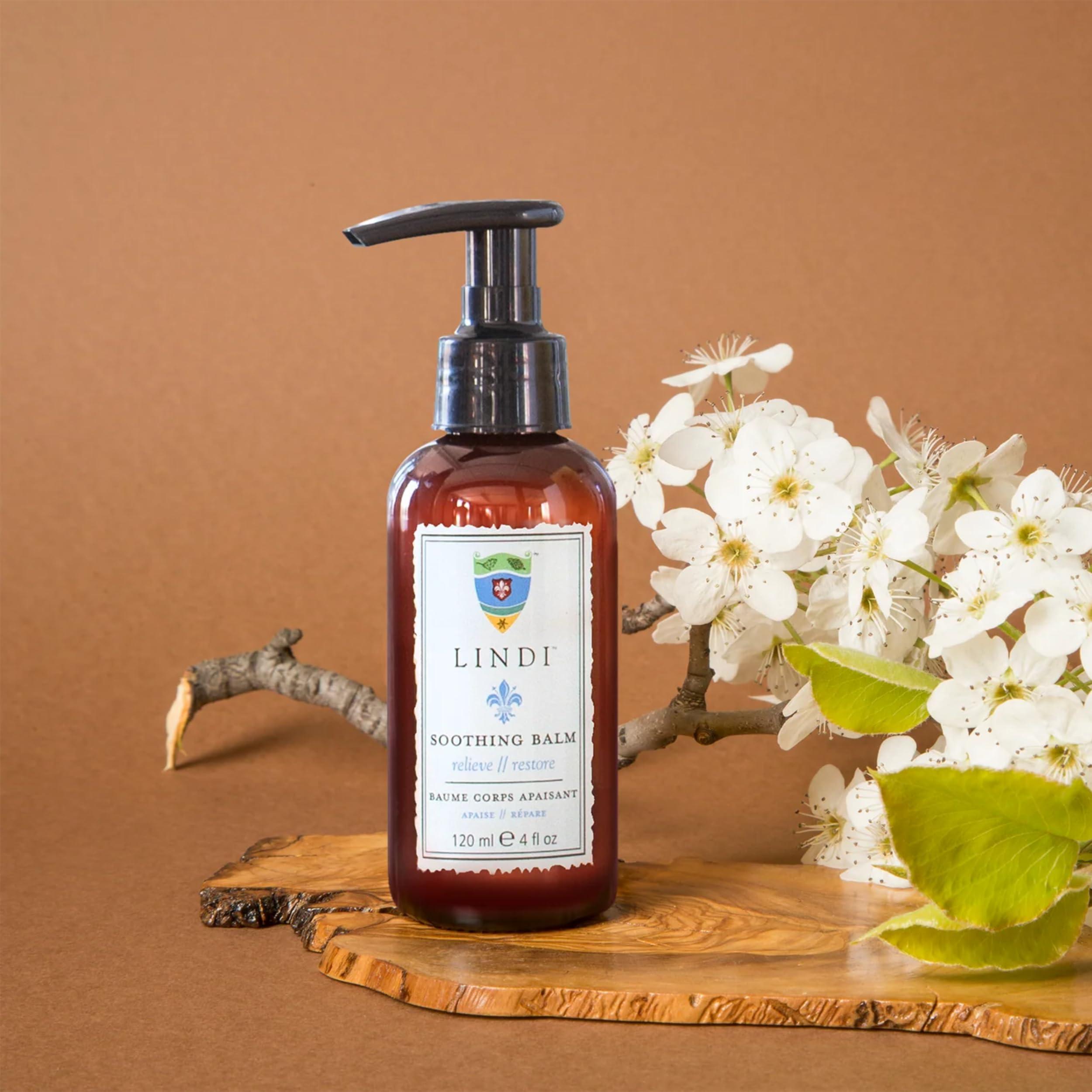 Lindi Skin Lindi Skin Soothing Balm - Rich Emollient Lotion for Hands, Feet, and Extremely Dry Skin - Relieves Painful Effects of Radiation Burn & Chemo Rash - Dermatologist Tested Skin Care Product (4 fl oz)