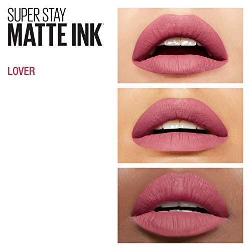 Maybelline New York Maybelline SuperStay Matte Ink Liquid Lipstick, Lover, Pack of 2