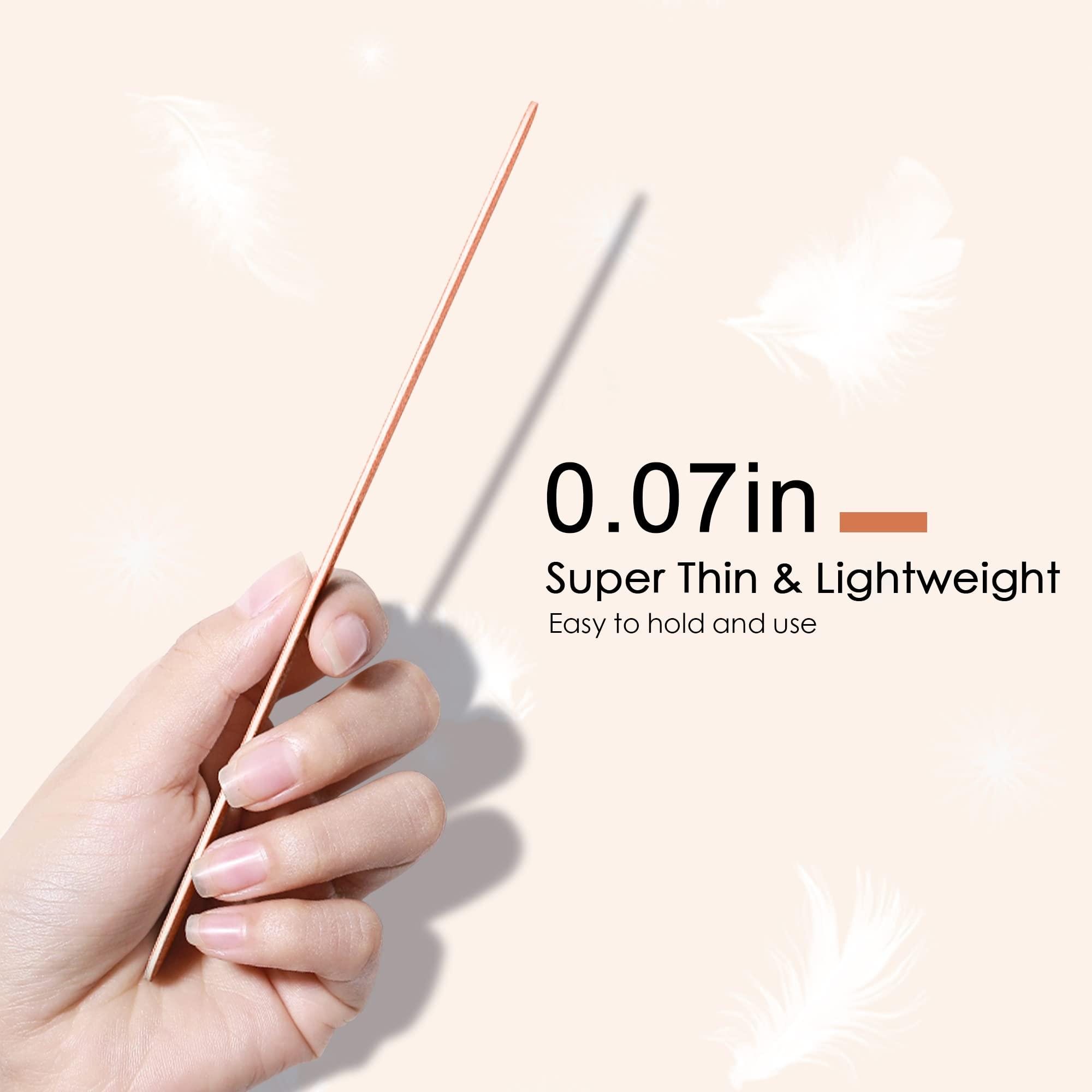 CANVALITE Canvalite Nail File Large Emery Boards for Nails,180 Grit Nail Files for Natural Nails, Thin Emory Nail File Pack Manicure Tool for Home Use 12PCS