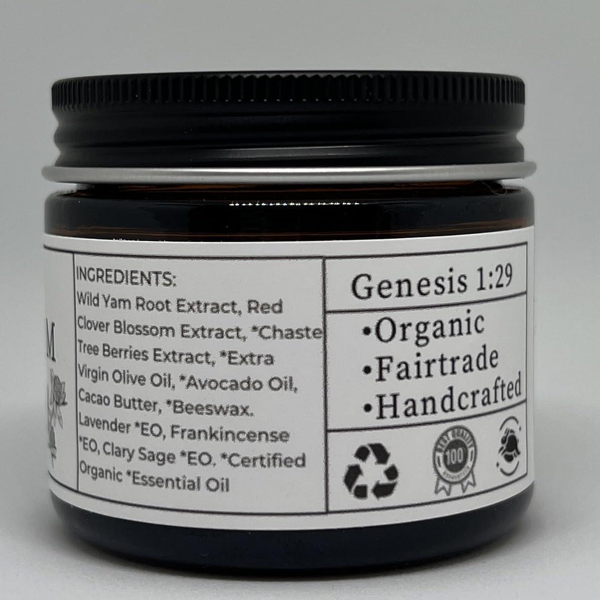 Faith and Grace Organics Faith and Grace Organics Organic Enriched Wild Yam Cream, All Natural Made in the USA