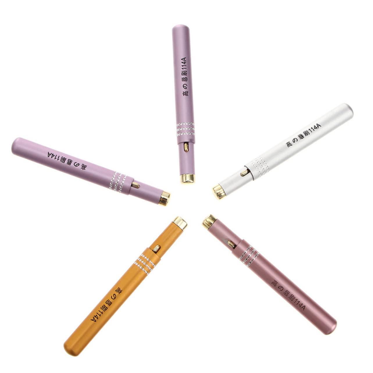 Healifty 20 Pcs retractable lip brush lipstick brush lipstick lip brush with cap concealer applicator reusable lip brush lip lip balm Metal shell aluminum alloy travel