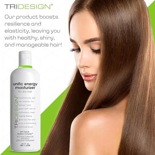 TRIDESIGN TRI Design Unific Energy Moisturizer - Deep Hair Conditioner for Dry Damaged Hair - Moisturizing Conditioner for Curly, Frizzy, Thick Hair - Hydrating Conditioner for Men and Women, 32 oz