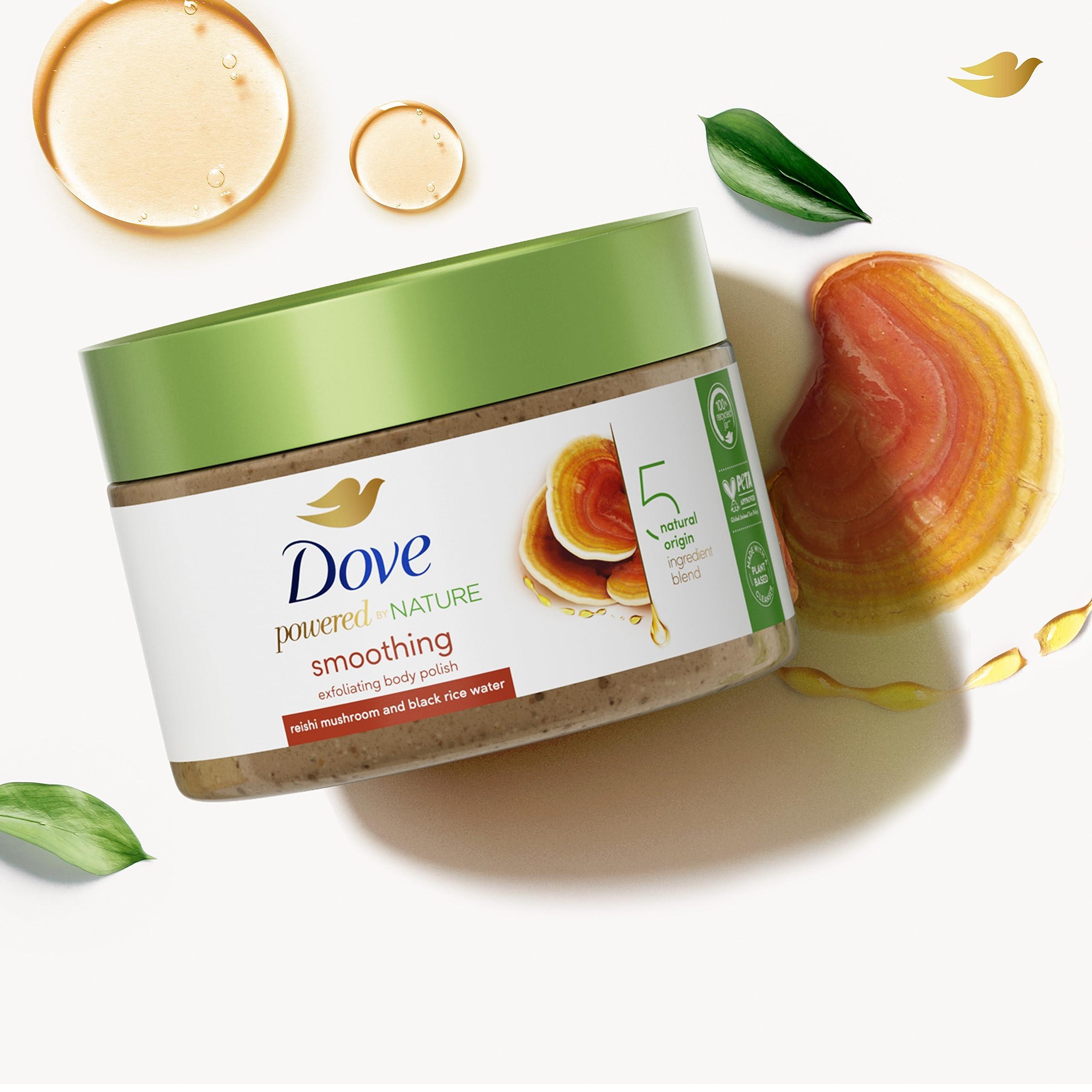 Dove Dove Powered By Nature Smoothing Body Polish Exfoliating With 5 Natural Origin Ingredient Blend For Skin Care 10.5 oz (Pack of 1)