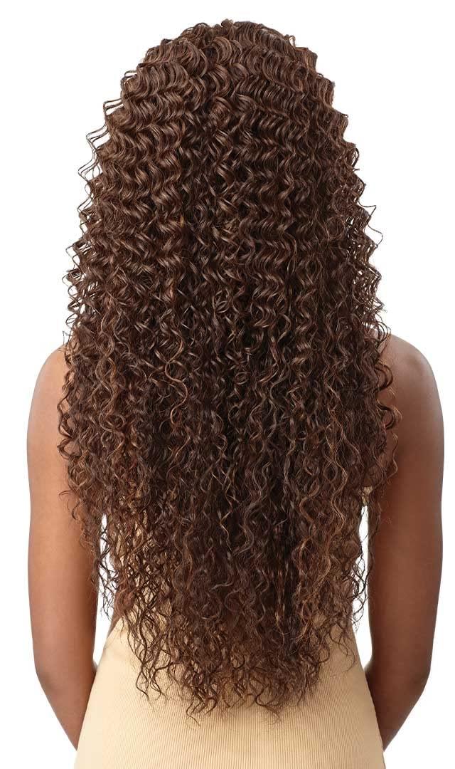 Outre Outre 100% Human Hair Blend HD 360 Edge 13X6 Lace Front Wig KAYREENA (Color:DR4/GDNHNBL)