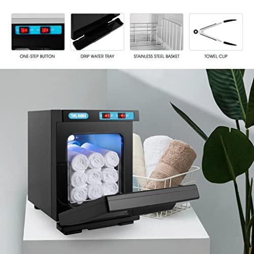 Artist hand Hot Towel Warmer for Facials Salon Towel Cabinet for Facials Barber Esthetician, Spa Beauty Tattoo Massage Manicure Equipment (5L/Black)