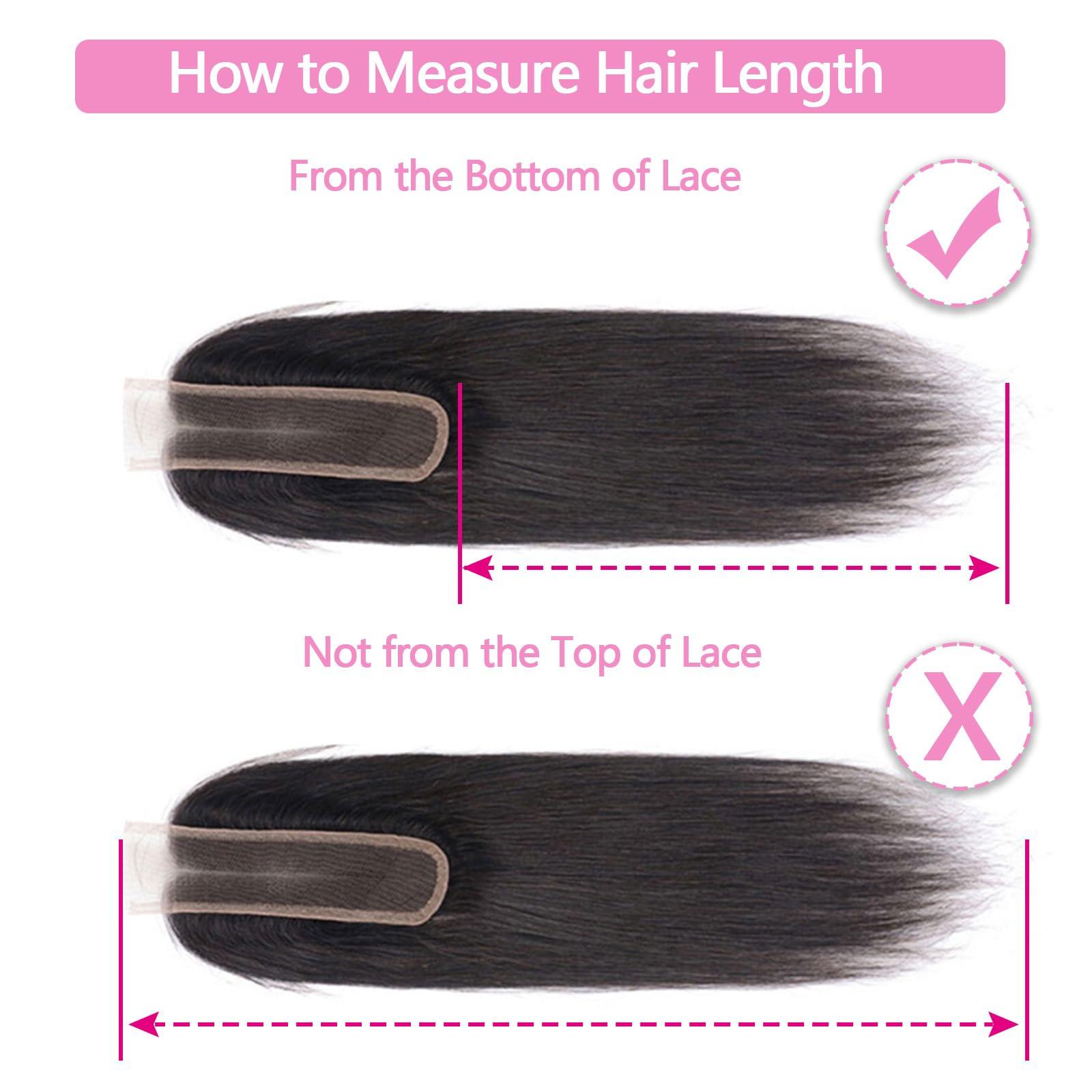 BEAUMIKALA 20 Inch 13x4 HD Lace Closure Only Body Wave 12A Brazilian Skin-Like Closure Human Hair 100% Virgin Remy Hair Frontal HD Lace Pre Plucked With Baby Hair Natural Black