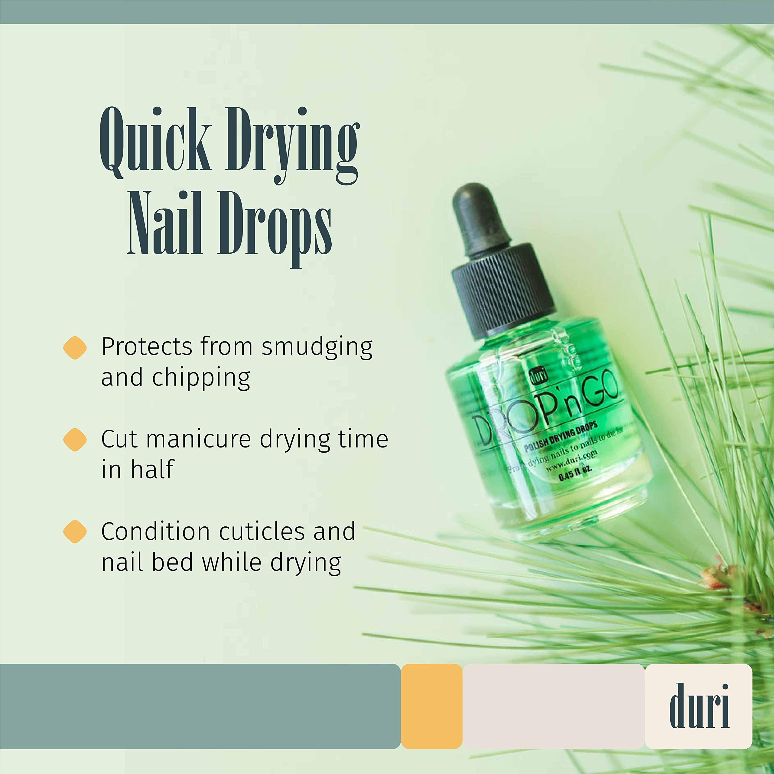 duri Duri Cosmetics, Drop\'n Go Quick Dry Nail Drops (Drop\'n Go (Pack of 3)