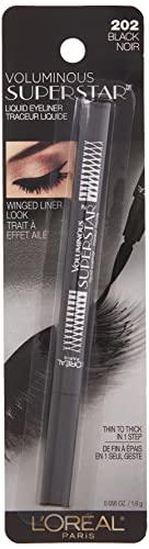 L'Oréal Paris L'Oreal Paris Voluminous Superstar Liquid Eyeliner Pen, Black [202] 0.056 oz