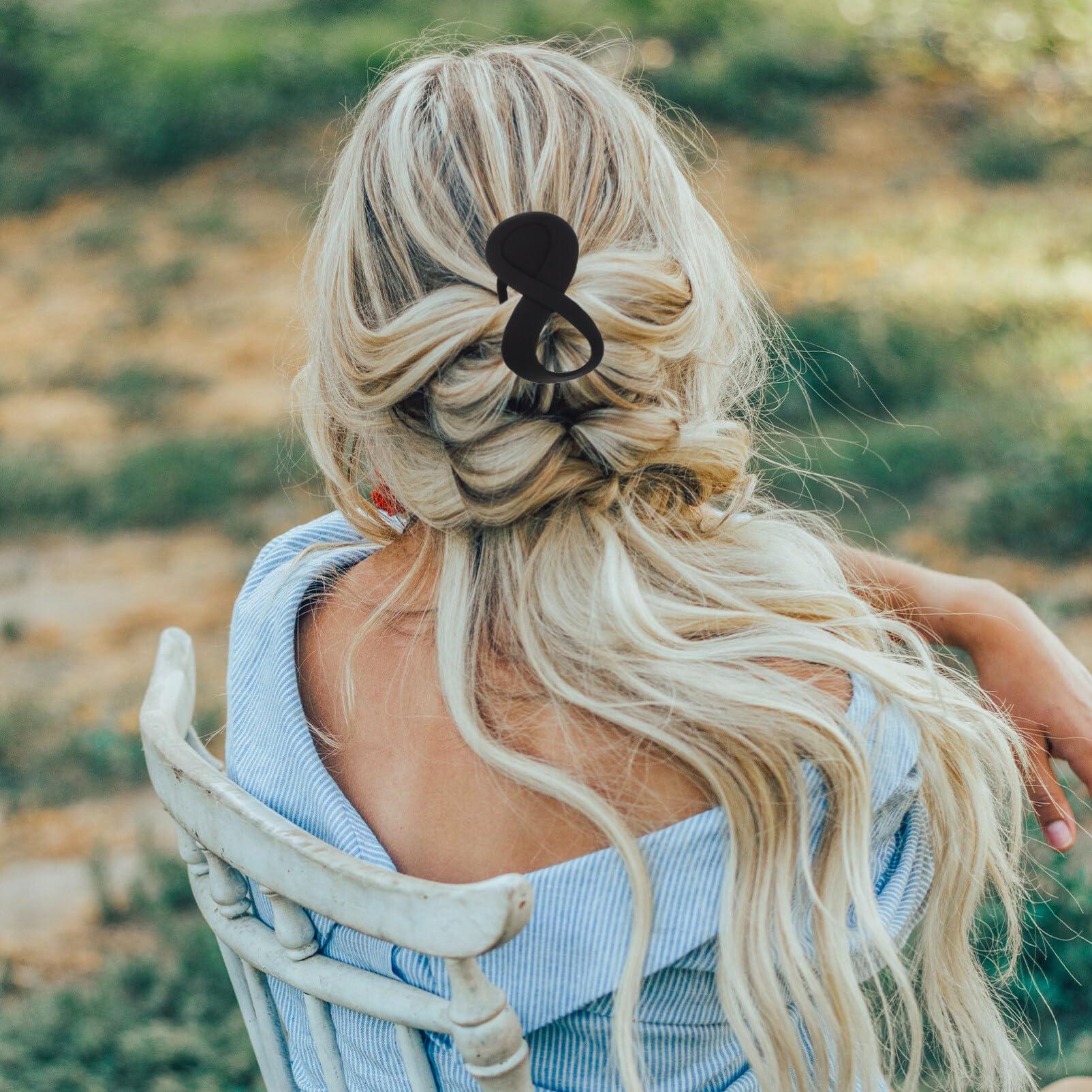 Beaupretty Beaupretty 2pcs Flat Hair Clips Hair Accessories for Women Flat Hair Claw Hair Clips for Fine Hair Large Hair Clips Hair Styling Clips Jaw Clips for Thick Hair Clips for Hair Girl Claw Clip