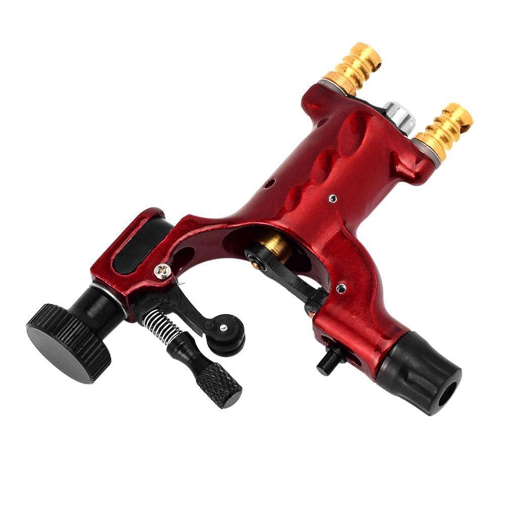 TTOOGO Rotary Tattoo Machine,Rotary Tattoo Machine Kit Multi-Purpose Second-Generation Motor Tattoo Machine + Five-Claw Tattoo Handle Tattoo Set,Red a