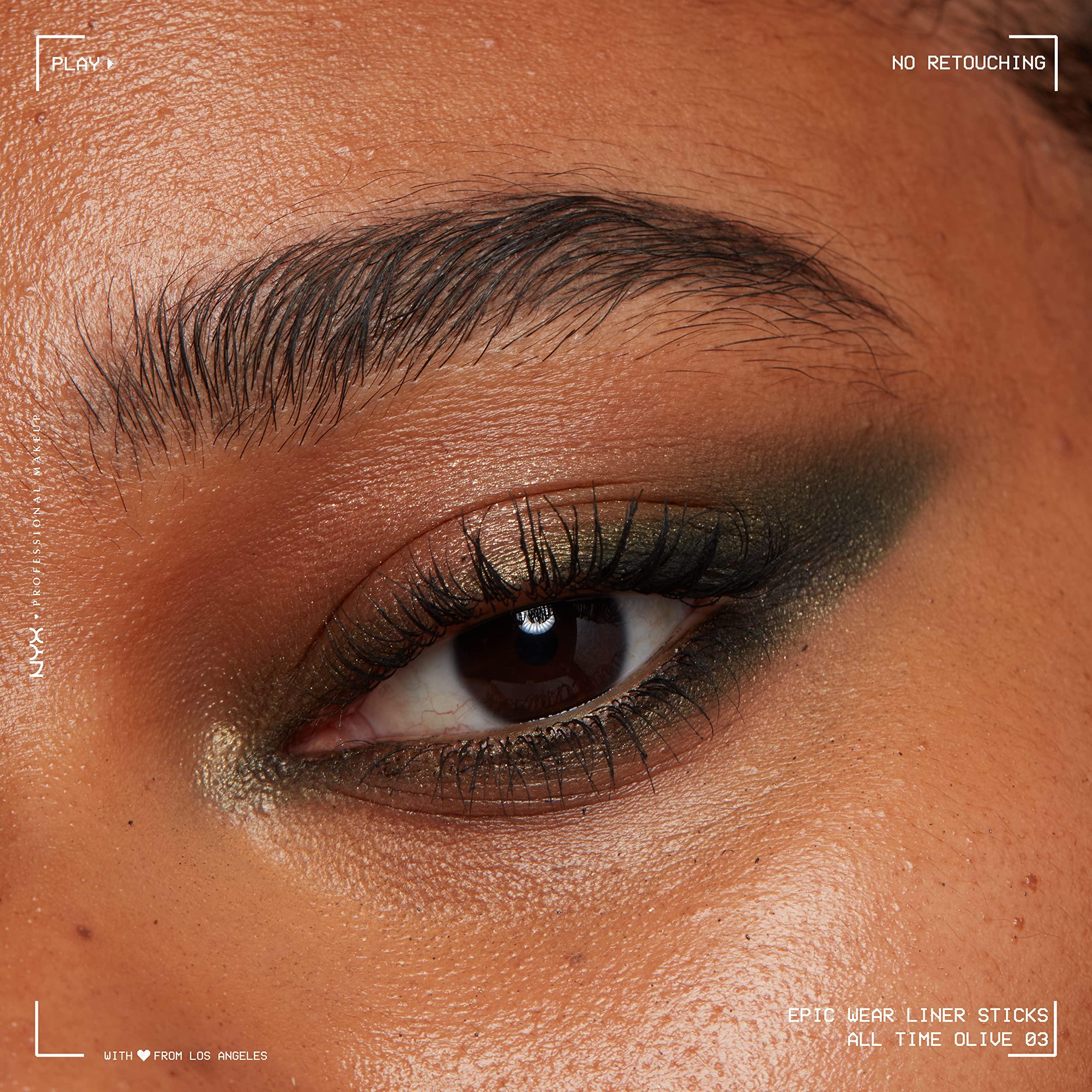 NYX PROFESSIONAL MAKEUP NYX PROFESSIONAL MAKEUP Epic Wear Liner Stick, Long-Lasting Eyeliner Pencil - Pack of 3 (Turquoise Storm, All Time Olive, Pink Spirit)