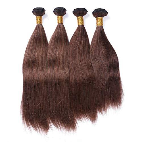 Tony beauty hair Tony Beauty Hair Virgin Brazilian Dark Brown Human Hair Weave Extensions Silky Straight #4 Chocolate Brown Virgin Remy Hair Bundles Deals Cheap Brazilian Human Hair Wefts 3/4Pcs Lot (30 30 30 30)