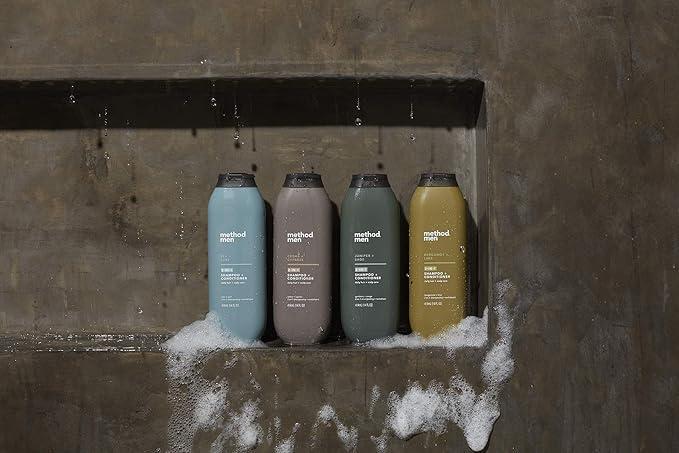 Method Method Men 2-in-1 Shampoo + Conditioner, Juniper + Sage, Paraben and Phthalate Free, 14 fl oz (Pack of 6)
