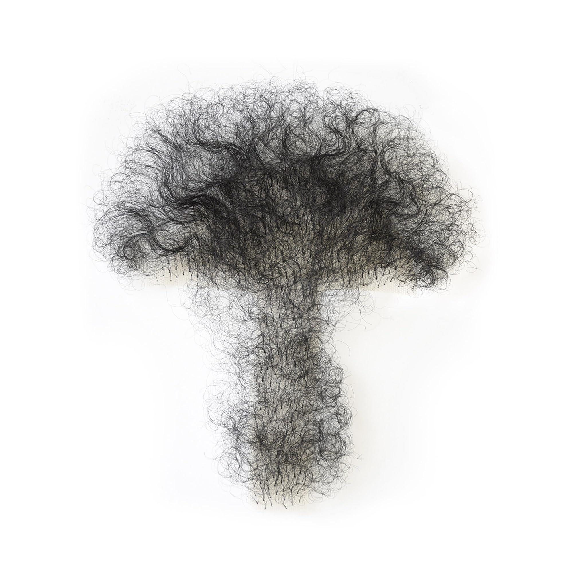 viviaBella viviaBella Handmade Men Fake Chest Hair Synthetic Hair Body Hair Adding Hair Volume Enhancement of Manliness (Natural Black, Style2)