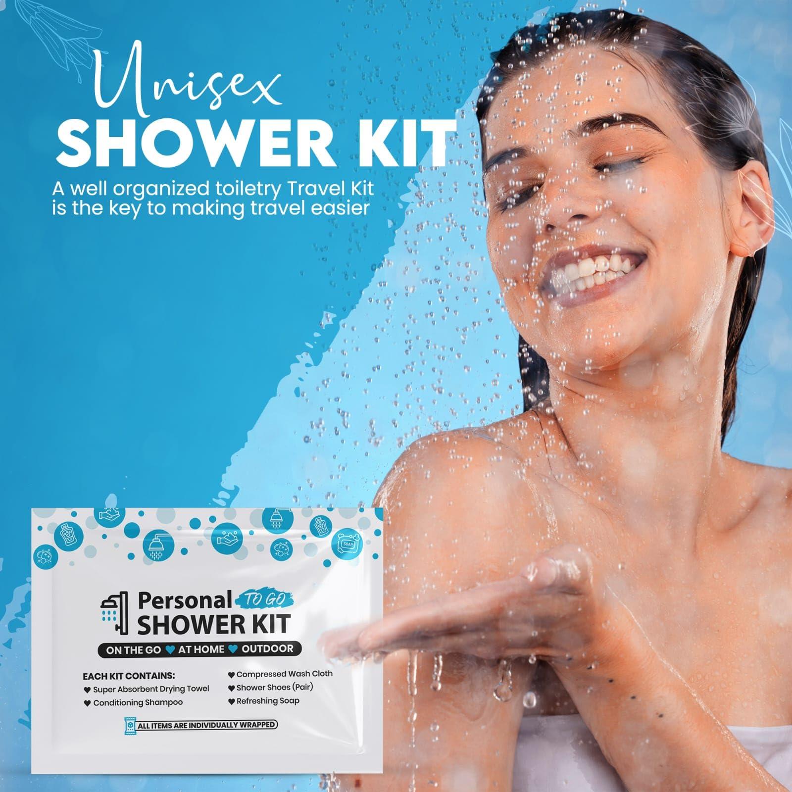 pH Advantage pH Advantage Compact Personal Shower Kit To-Go Your Hygiene Companion for Travel, Gym, and Outdoor Adventures (5), Blue