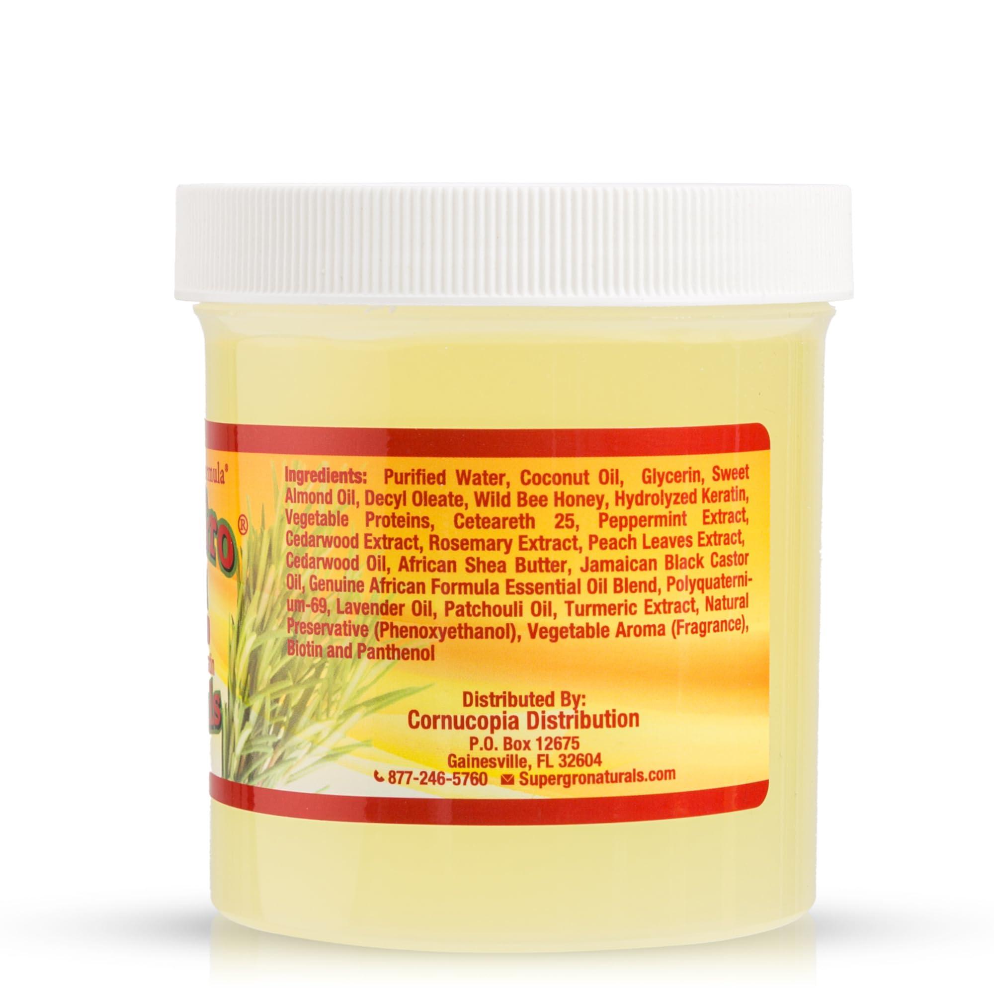 AFRICAN FORMULAS Genuine African Formula SuperGro Extra Hold Gel for Natural Hair Styling - 16 oz