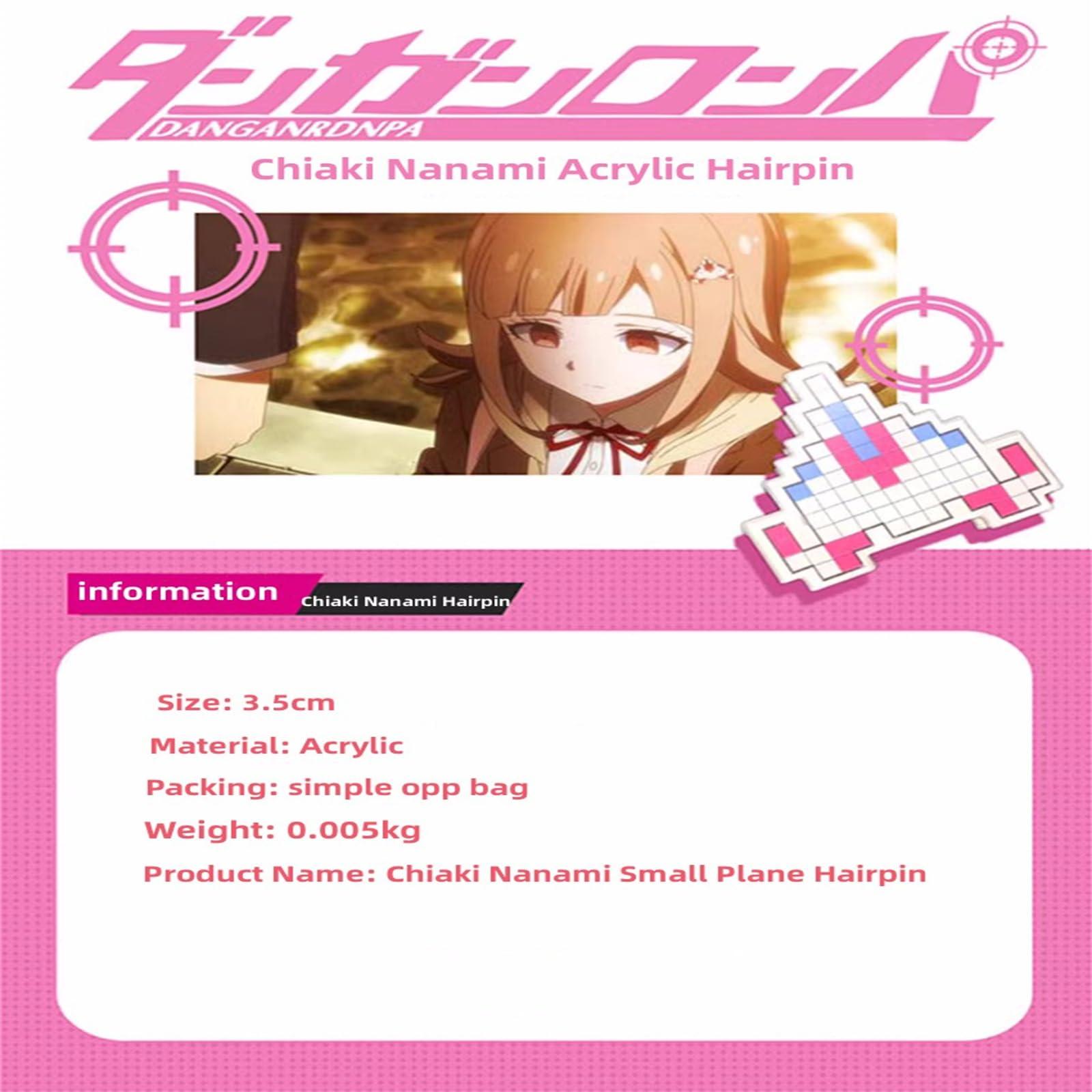 bonhams Game Dang Trigger Happy Havoc 2 Chiaki Nanami Hairpin Plane Hair Clip Cosplay Accessories Prop Popular Girls Jewelry Gifts