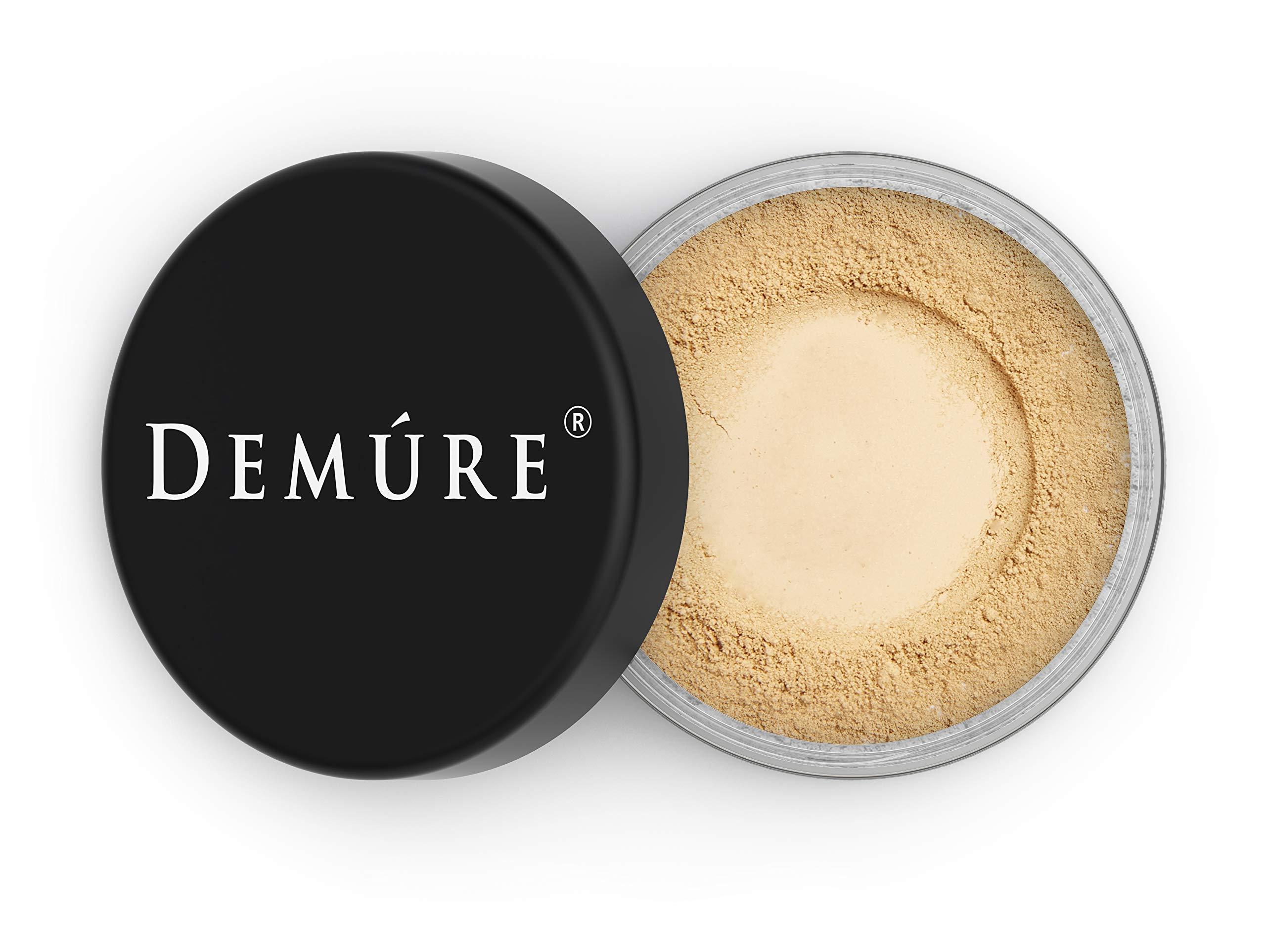 DEMRE Demure Mineral Make Up, Medium Warm Mineral Foundation Makeup, Concealer Makeup, Natural Makeup Made with Pure Crushed Minerals, Loose Face Powder.