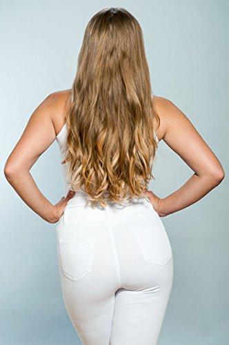 Estelle's Secret Dirty Blonde (18) Clip in Hair Extensions - 100% Remy Human Hair by Estelle's Secret, 22" Straight - 260g