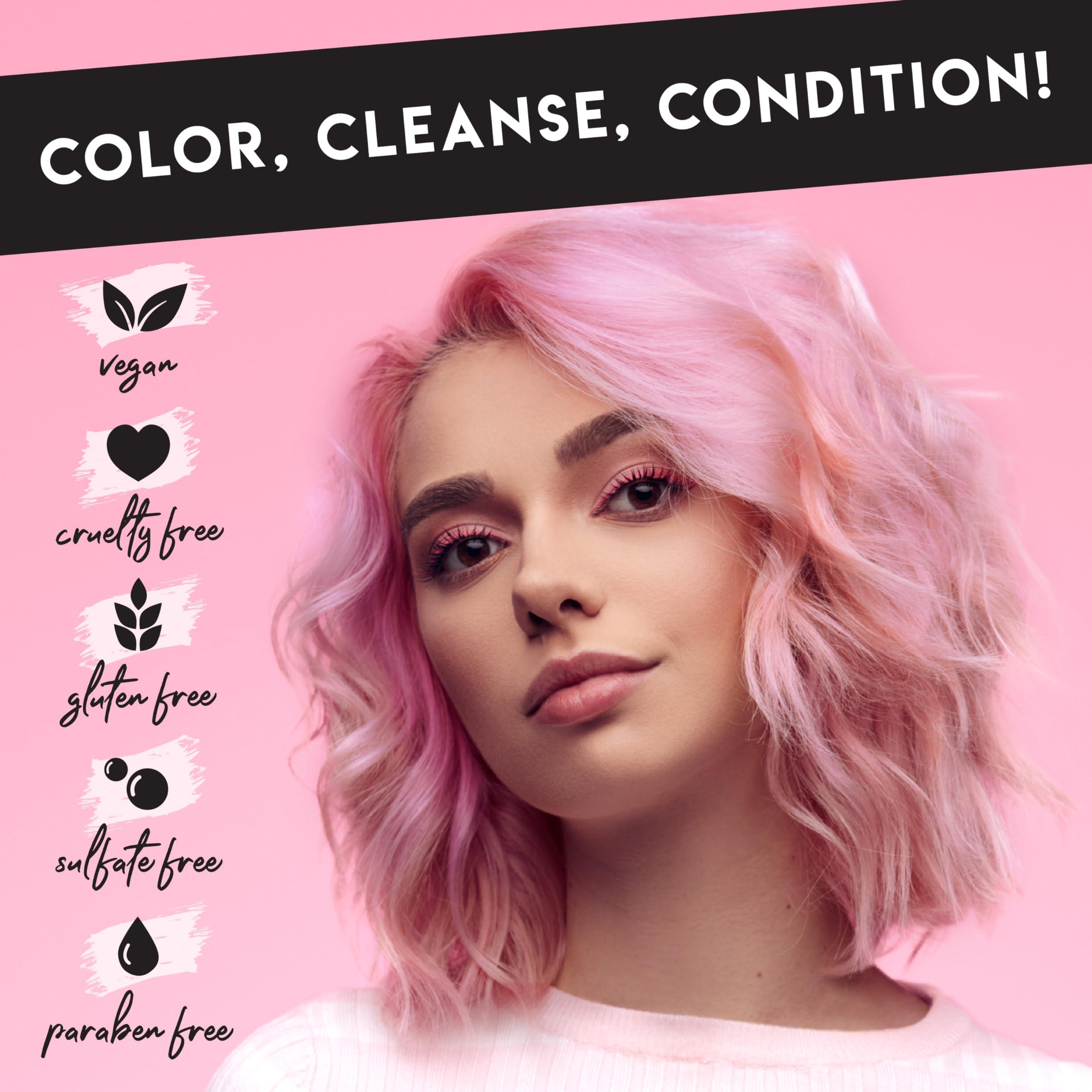 Color Lux Color Lux Color Cleansing Conditioner, Sangria, 3-in-1 Buildable Color Depositing Formula, Vegan, Sulfate-Free, Paraben-Free, 8.25 oz