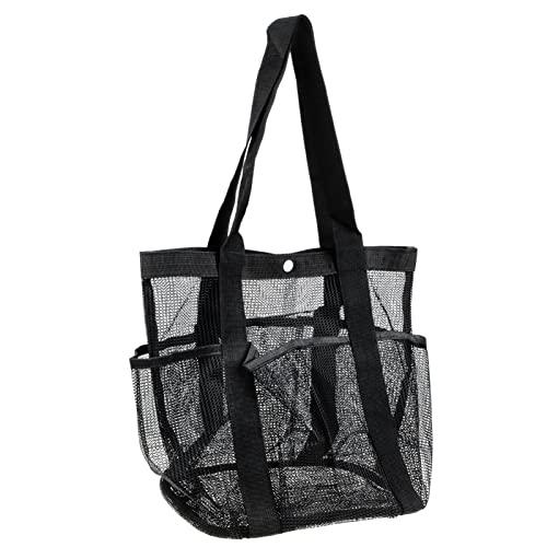 Zerodeko Zerodeko Beach Toiletry Bag Large Capacity Toiletry Bag Beach Bag Large Kids Toy Mesh Beach Toy Bag Portable Beach Pouch Large Beach Bag Childrens Toys Tote Bag Net Travel Make up