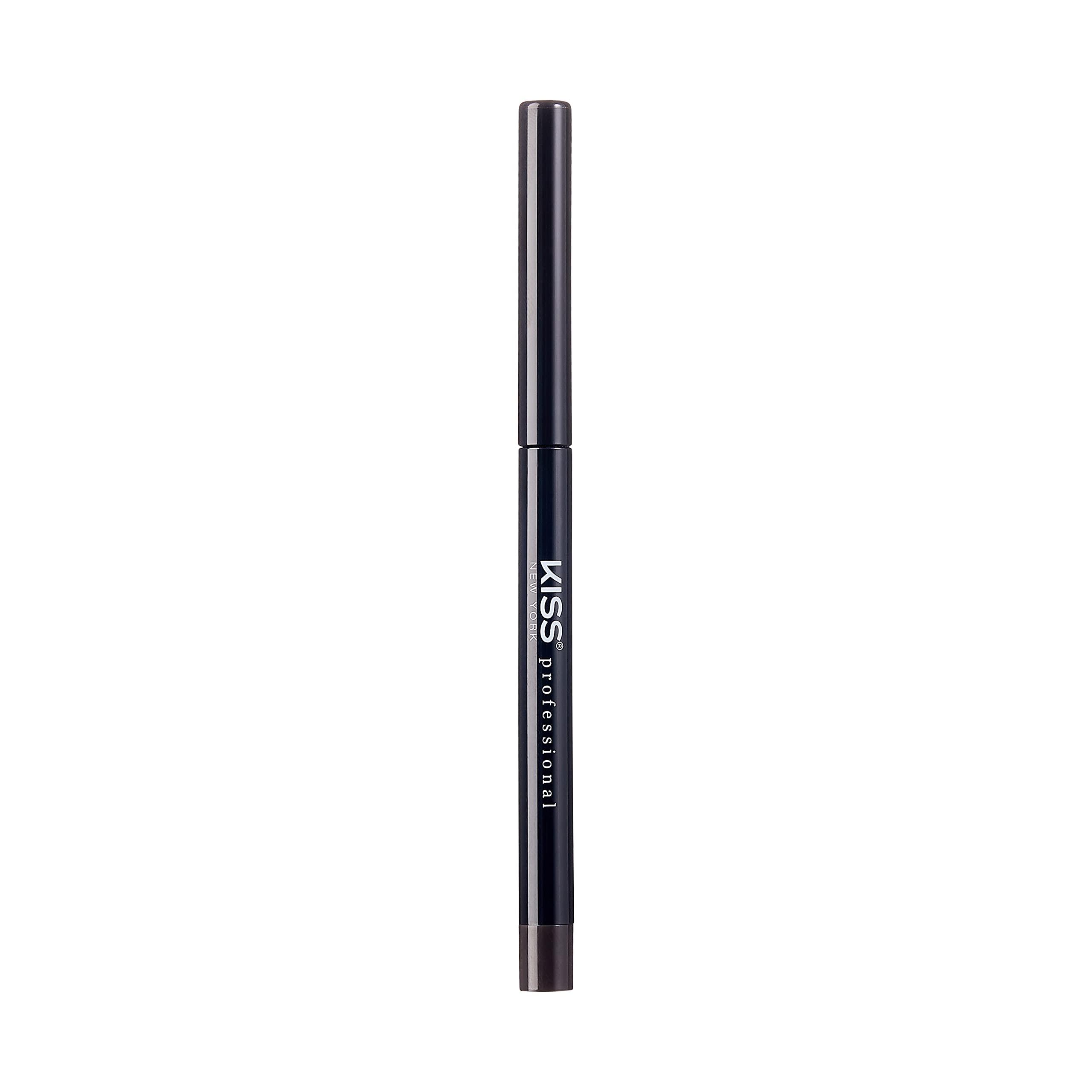 kiss new york KISS NEW YORK Pro Intense Gel Eyeliner with Built-in Sharpener, Waterproof, Smudge-proof, Long Lasting Gel Eyeliner Pencil (Black Brown)