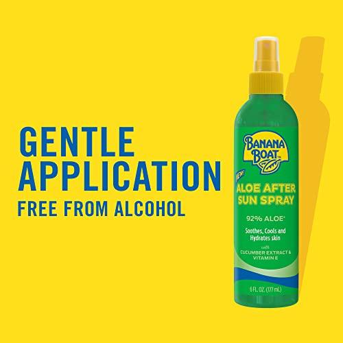 Banana Boat Banana Boat Aloe After Sun Spray, 6oz | Aloe Vera Spray with Cucumber Extract and Vitamin E, After Sun Care, After Sun Aloe, Aloe Spray for Sunburn Relief, 6oz