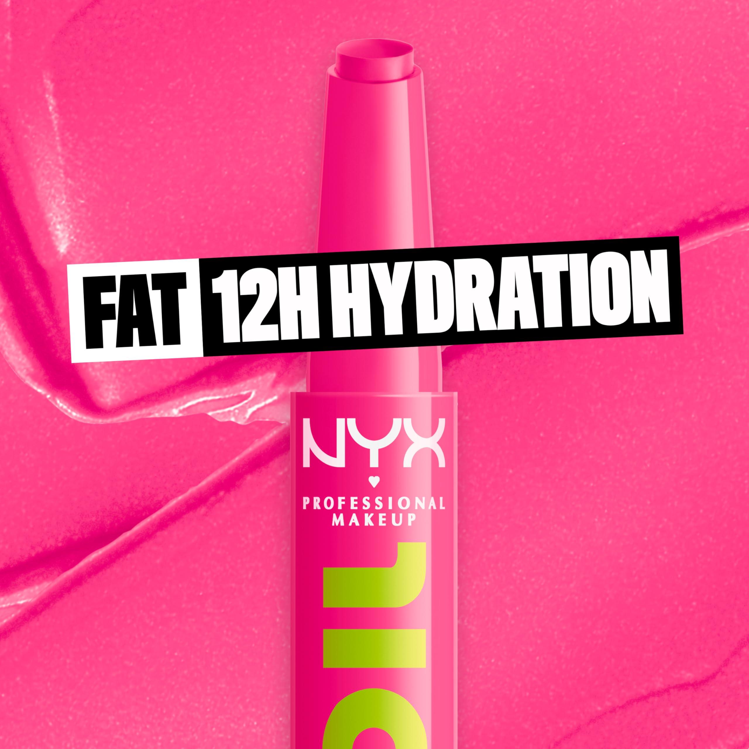 NYX PROFESSIONAL MAKEUP NYX PROFESSIONAL MAKEUP Fat Oil Slick Click, Lightweight, Buildable, Pigmented Vegan Lip Balm - Thriving