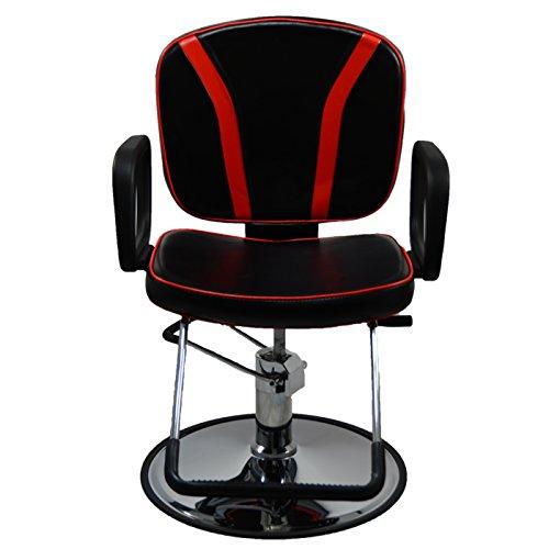 InkBed InkBed Black & Red All Purpose Hydraulic Lift Reclining Client Chair Piercing Tattoo Studio Equipment