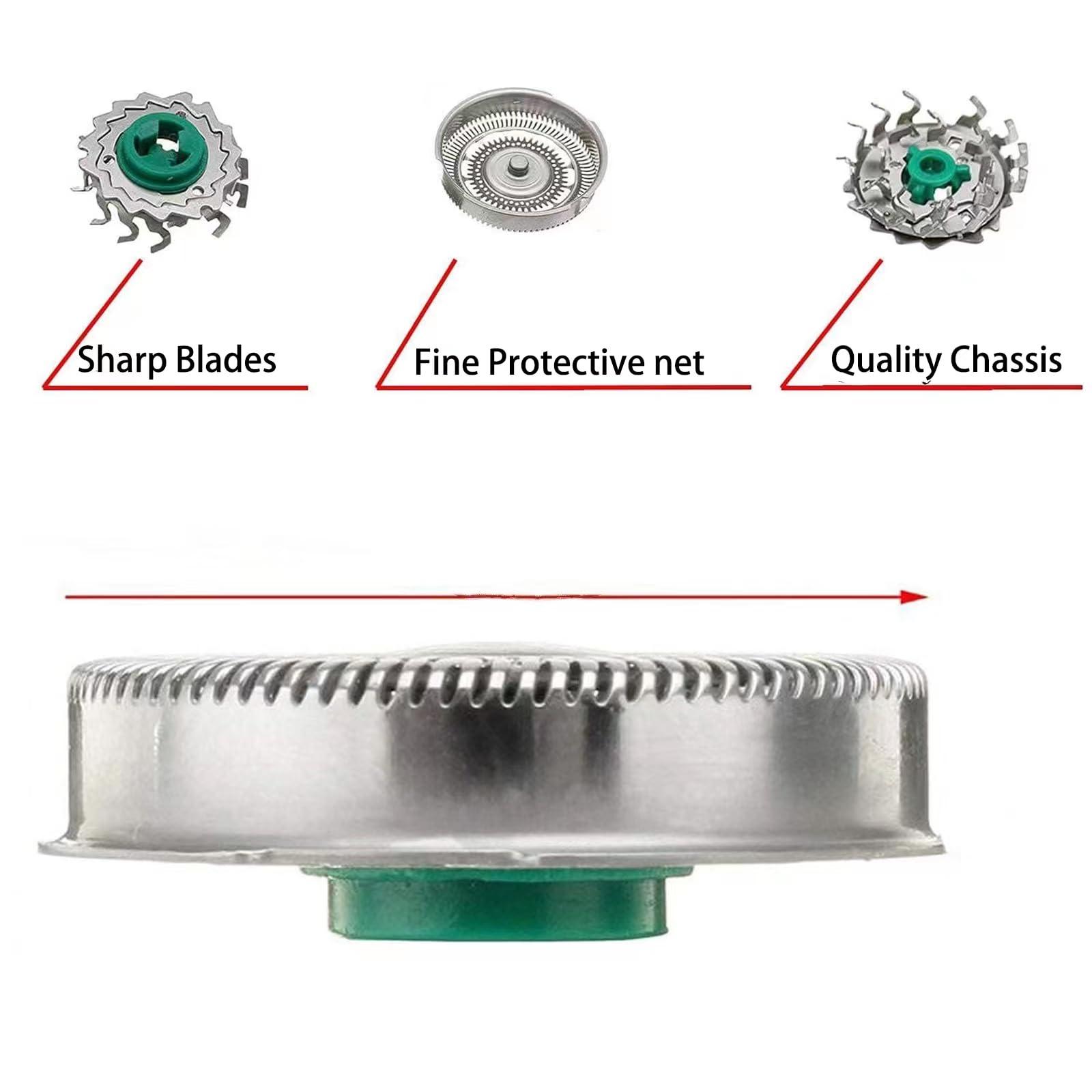 Fivoras New Upgrade Sh60 Replacement Head sharper Compatible with Philips Norelco 6000 Replacement Blades for Norelco Series 6000 Replacement Heads for Philips Series 6000 Shaver S6810/82, S6850/85, S6880/81,