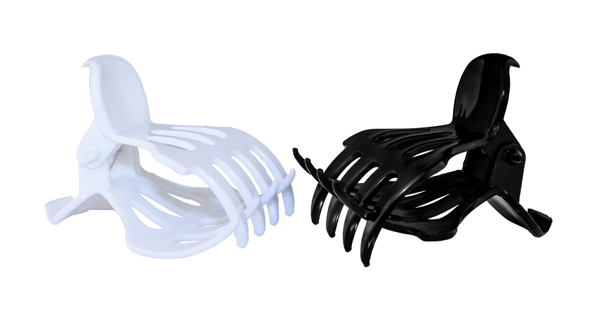 Curl Keeper Curl Keeper Claw Clips for Thick & Thin Hair, Roller Jaw Clamps (12-Pack) - Wide Teeth Medium Hair Clips for Women Supports & Creates Volume - Hair Styling Accessories are Lightweight & Easy to Clean