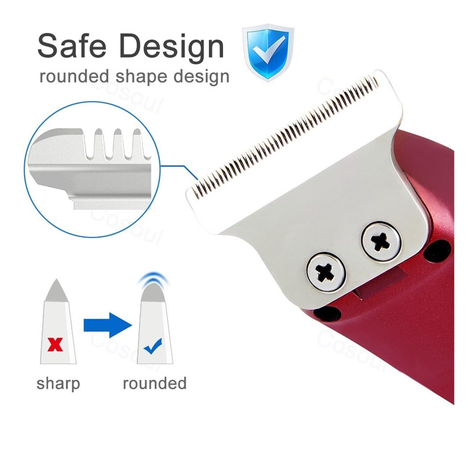 ONWEBAYK Razors Hair Trimmer Mini Portable Electric Hair Clipper Small Hair Clipper Bald Head Hair Trimmer Barber Haircut Shaver(Fashion Red)