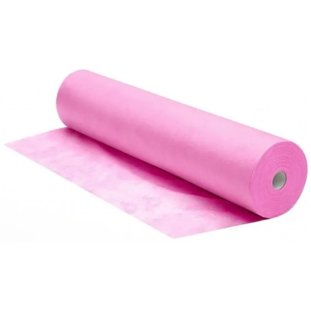 Amira Beauty Disposable Non-Woven Bed Sheet 31.5" X 70" 30 Gram For Massage, Spa, Beauty, Exam tables, Disposable Bed Roll (Pink) (6 Rolls)