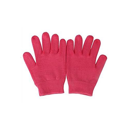 AnHua AnHua 1 Pair Gel SPA Moisturizing Gloves Soft Cotton Moisturizing Whitening Exfoliating Foot Mask Smooth Skin Care Dry Treatment (Rose)