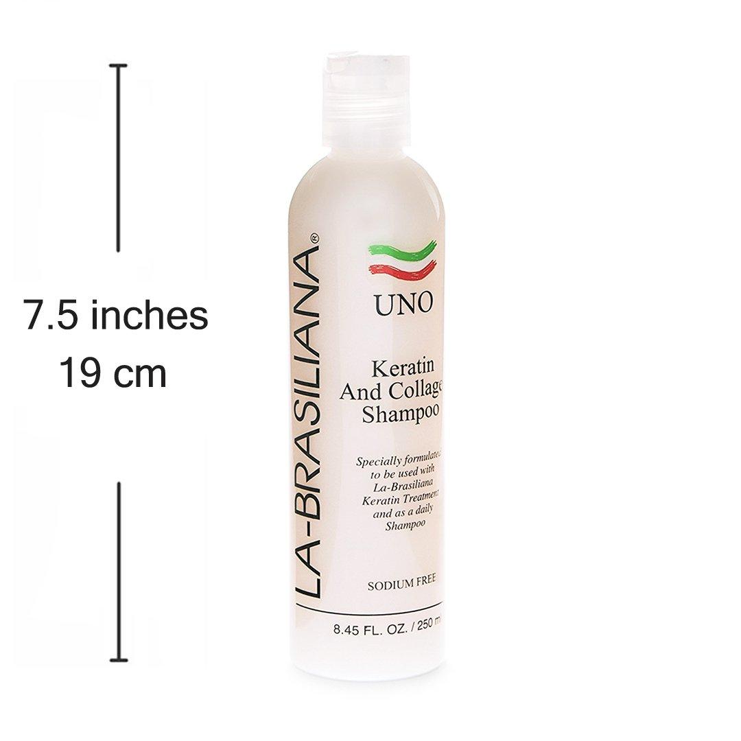 La-Brasiliana La-Brasiliana Uno Keratin and Collagen Shampoo, 8.45 fl.oz.