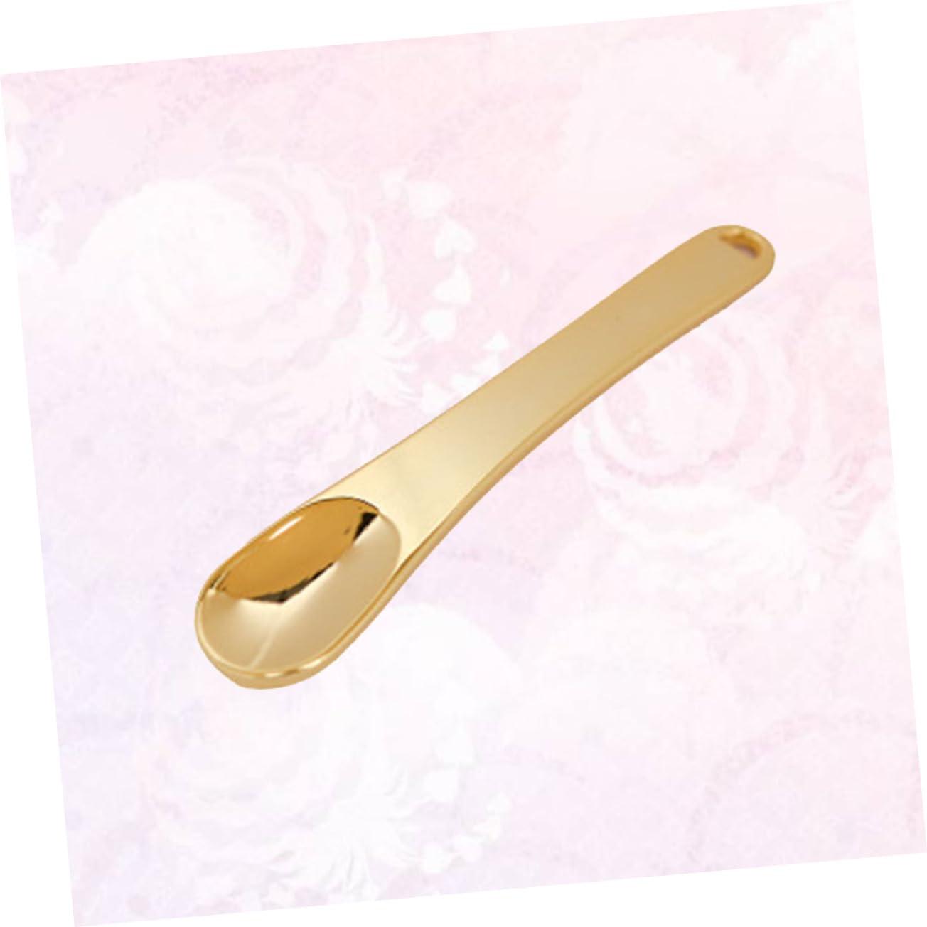 Beavorty Beavorty 15 Pcs Eye Spoon Facial Cosmetic Spoon Eye Cream Spoon Eye Cream Applicator Eye Massage Stick Face Cream Spoon Eye Roller for Puffy Eyes Skincare Cosmetic Spatula Mini Spoon Golden