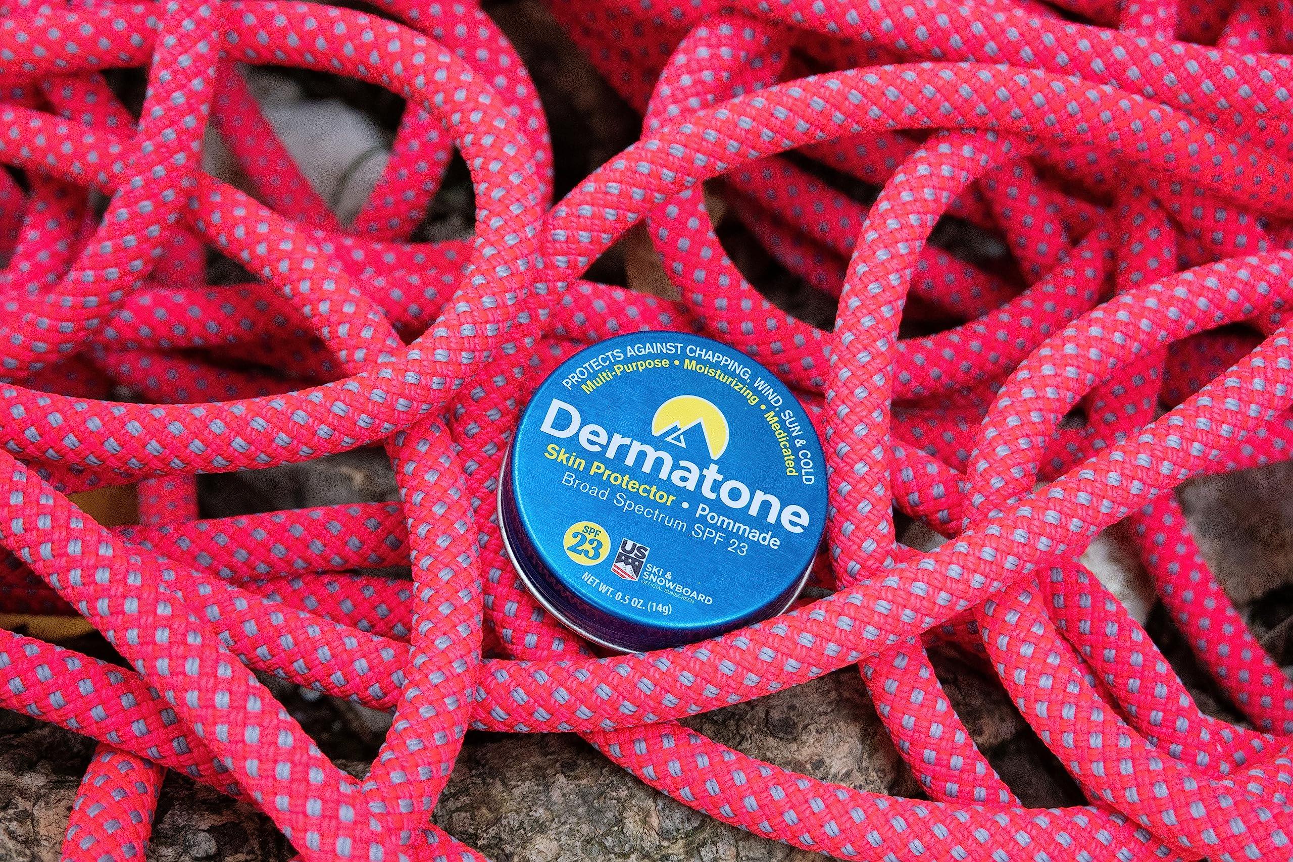 DERMATONE Dermatone Skin Protector Balm | Sun, Wind, Cold, Chapping & Frostbite Protection | Face and Lip Balm SPF23 | Moisturize & Repair Dry Skin | Ski Balm | Barrier Cream | 0.5oz