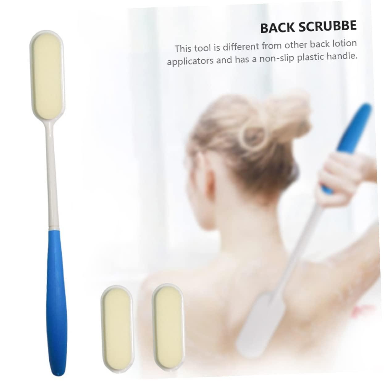 Beavorty 2 Pcs Back Scrubbing Brush Shower Brush Back Brush Body Brush with Long Handle Massage Brush for Bath Massaging Brush Back Scrubber