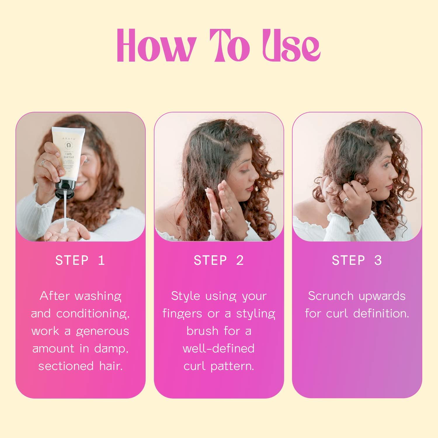 Arata Arata Advanced Curl Care Curly Hair Gel (150 ML) | Abyssinian Seed Oil, Argan Oil, Soy Protein & Aloe Vera | All-Season Curl Definition & Soft, Natural Hold | CG Approved