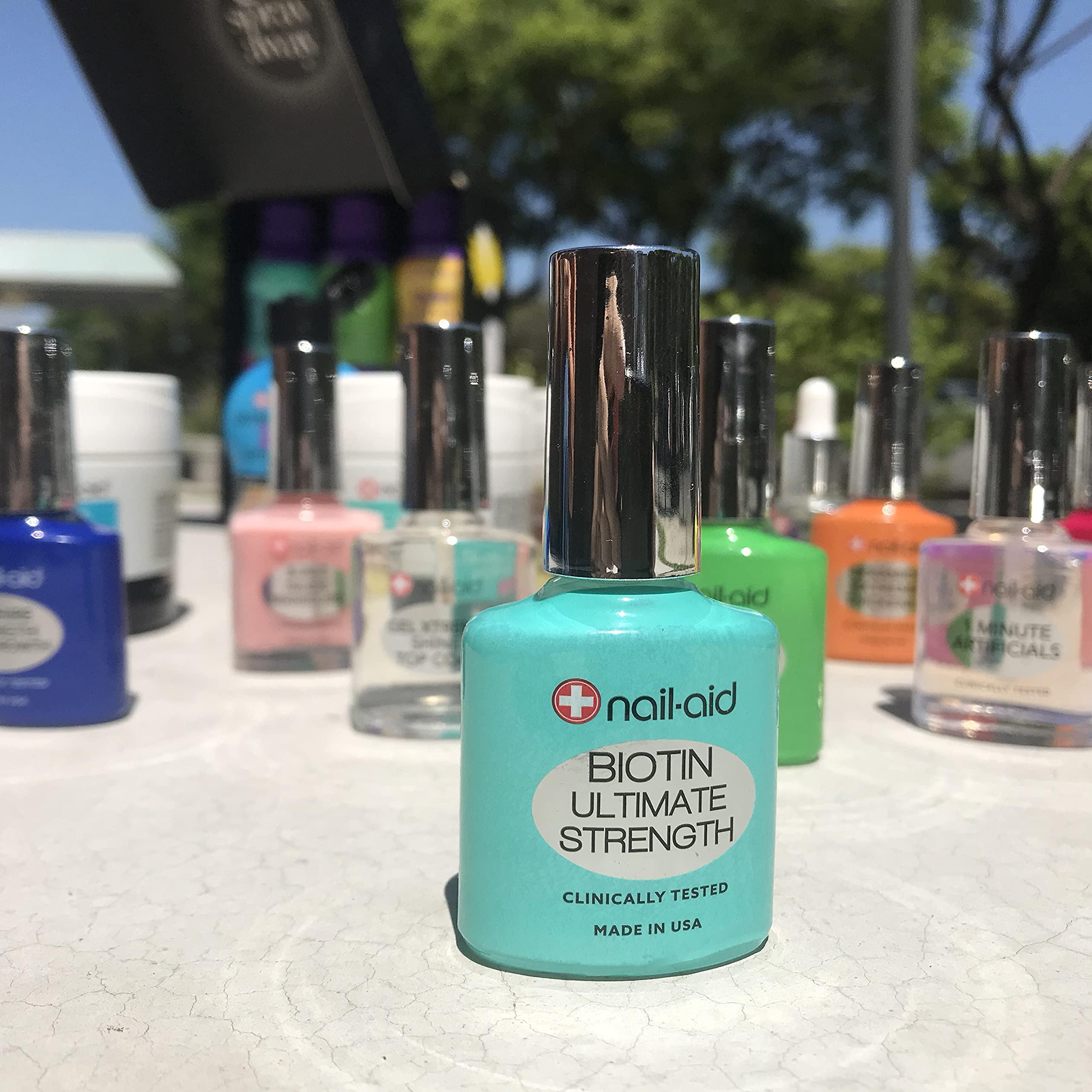Nail-Aid Nail-Aid 2PCs of BIOTIN ULTIMATE STRENGTH, Clear