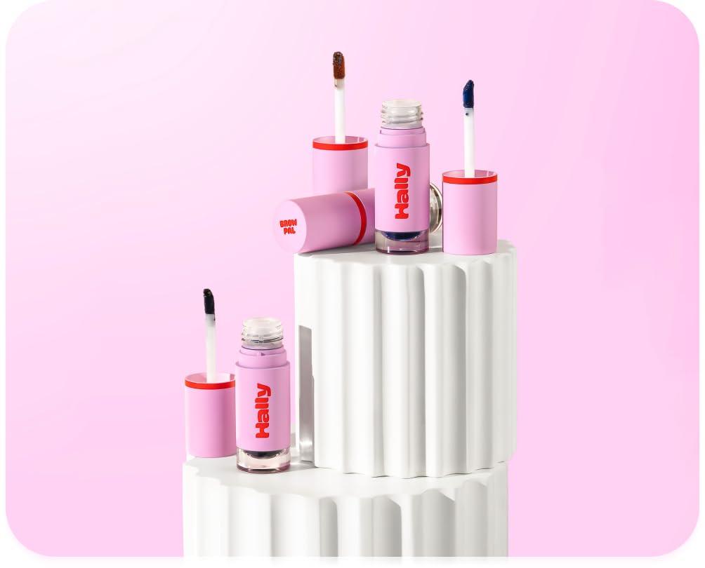 Hally Hair Hally Hair Brow Pal Eyebrow Tint, (Espresso for Blonde/Light Hair) - Gentle Temporary Eyebrow Gel Makeup for Women - Tinted Brow Gel for Defined & Fuller-Looking Eyebrows, Lasts Up to 3-5 Days, Vegan