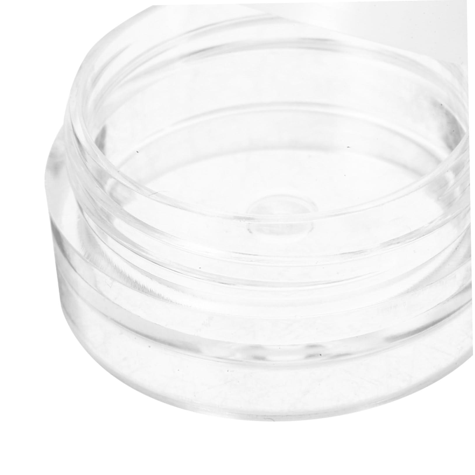 MUCKLILY MUCKLILY 20pcs Round Jar Plastic Cosmetic Container Set Empty Cosmetic Jars Skin Care Container Refillable Cosmetic Containers Lotion Containers with Lids Lotion Bottles Lotion Jar White