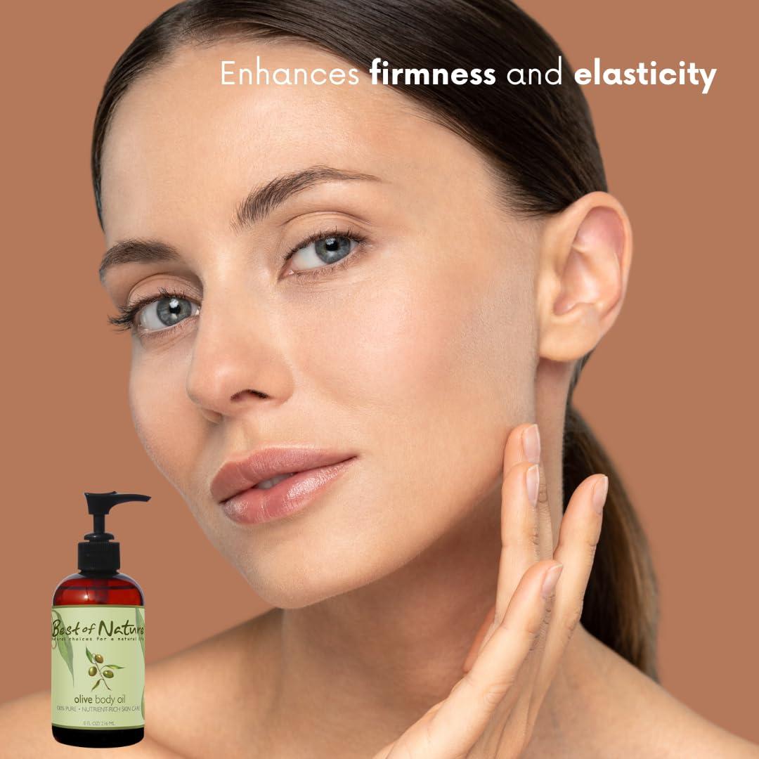 Best of Nature Best of Nature 100% Pure Olive Massage & Body Oil  Cold Pressed, Natural & Unscented Moisturizer for Skin, Hair & Bath, 1 Gallon (128 fl oz)