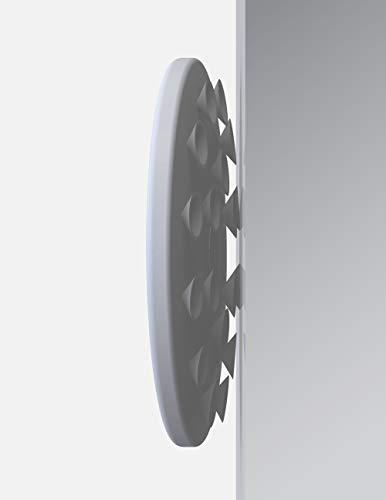 Zadro Zadro 3.75" Dia. Compact Mirror 12X Travel Magnifying Mirror 18 Strong Suction Cup Wall Mounted Makeup Mirror for Shower