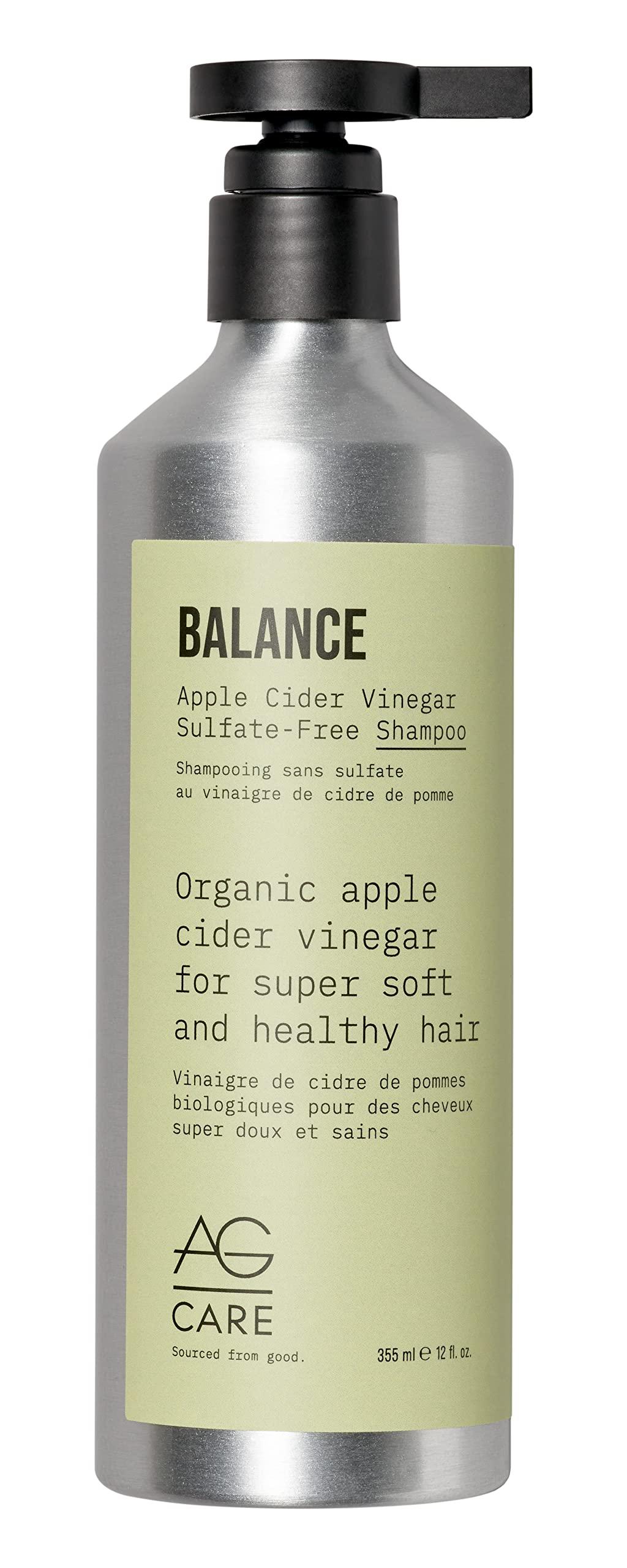 AG Care AG Hair Balance Apple Cider Vinegar Sulfate-Free Shampoo, 12 Fl Oz
