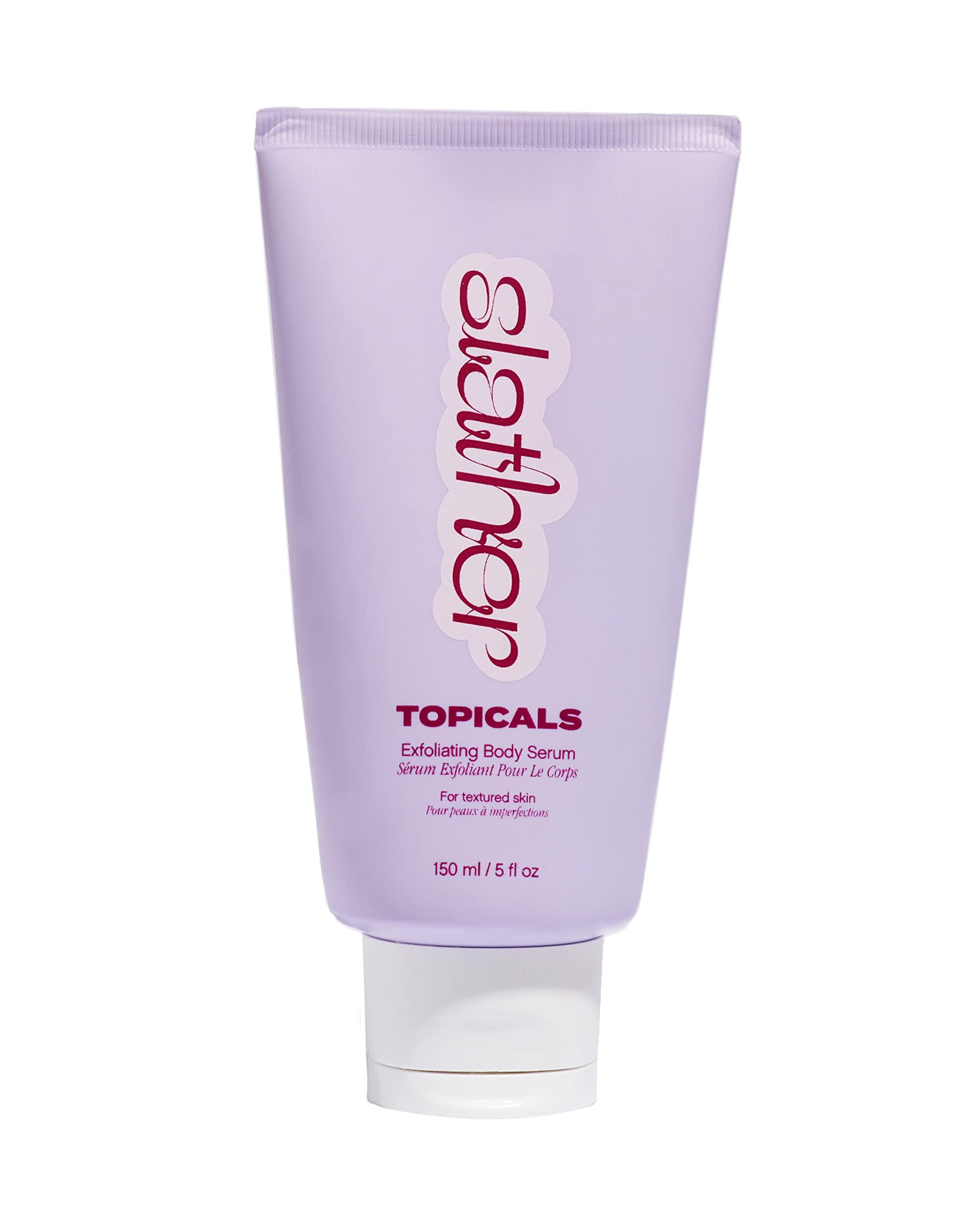 Topicals Topicals Slather Exfoliating Body Serum - With Retinol, Squalane, Urea and AHAs for Bumpy, Rough or Textured Skin - AHA Exfoliating Serum for Body (5 Fl Oz)
