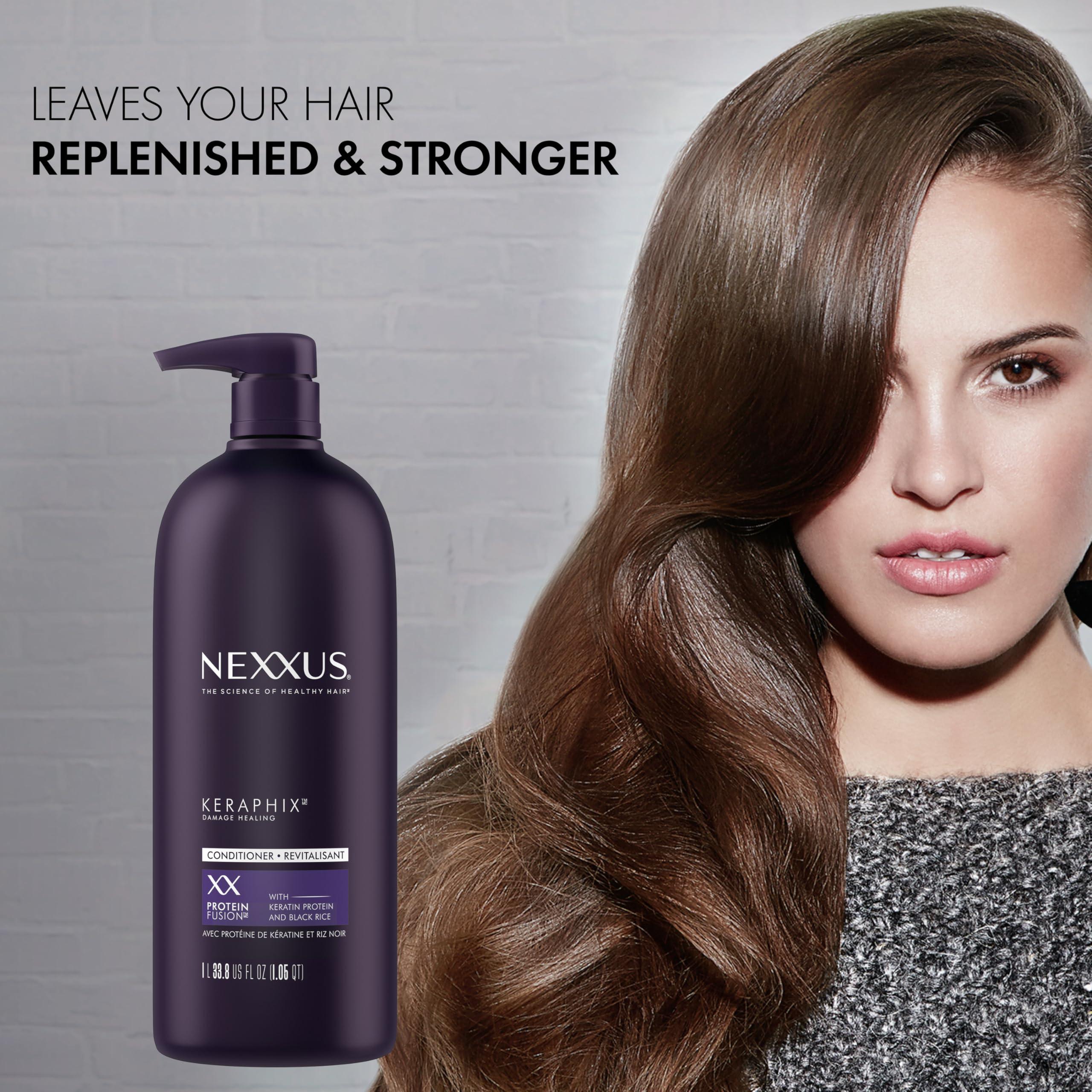 Unilever Nexxus Keraphix ProteinFusion Conditioner with Keratin Protein and Black Rice Conditioner for Damaged Hair 33.8 oz
