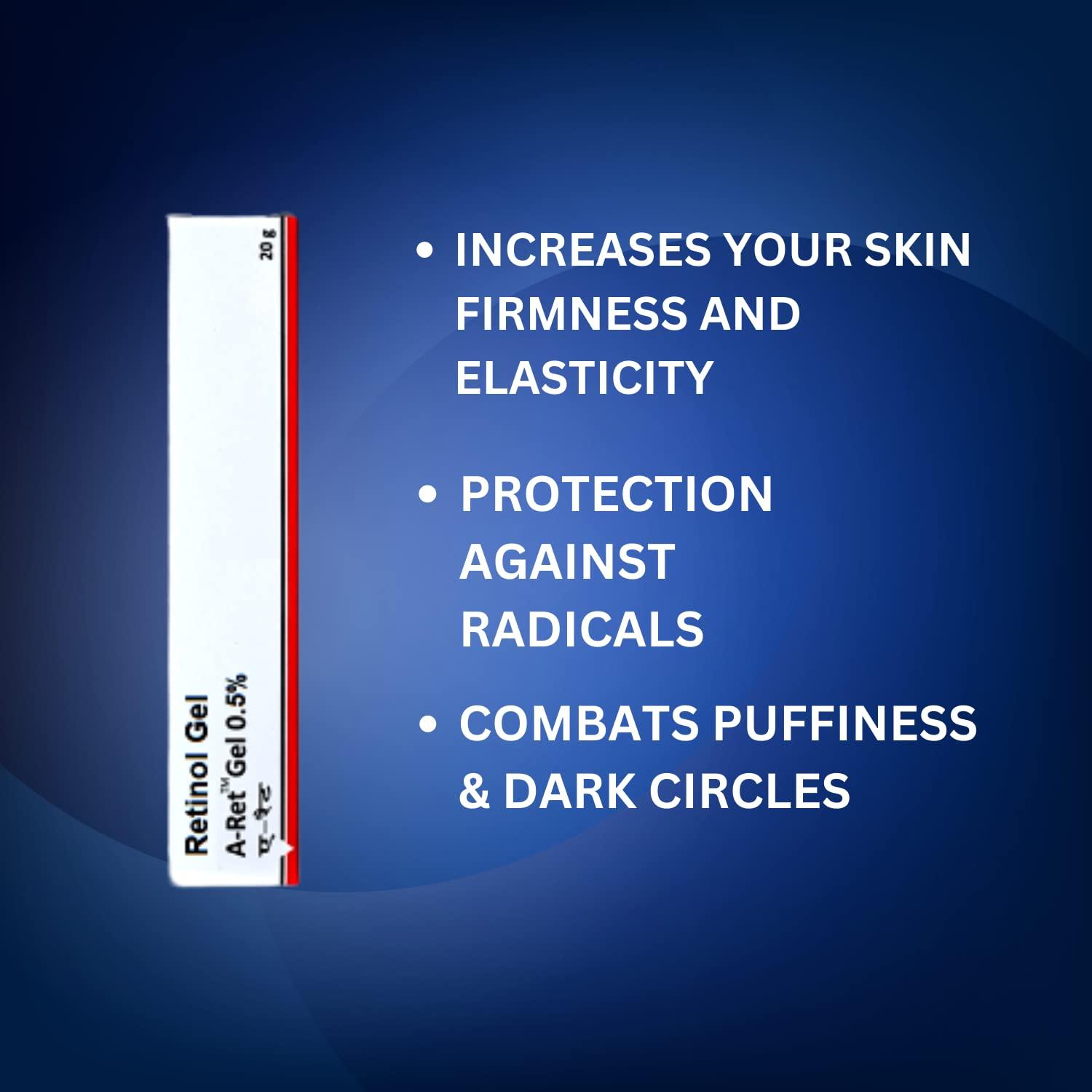 Organic Herbs Retinol Gel 0.05 Vitamin A Repairs Fine Lines & Wrinkles, Scar Treatment Age and Sun Spots Anti-Aging Formula, 20 Grams (Retinol Gel 0.05)