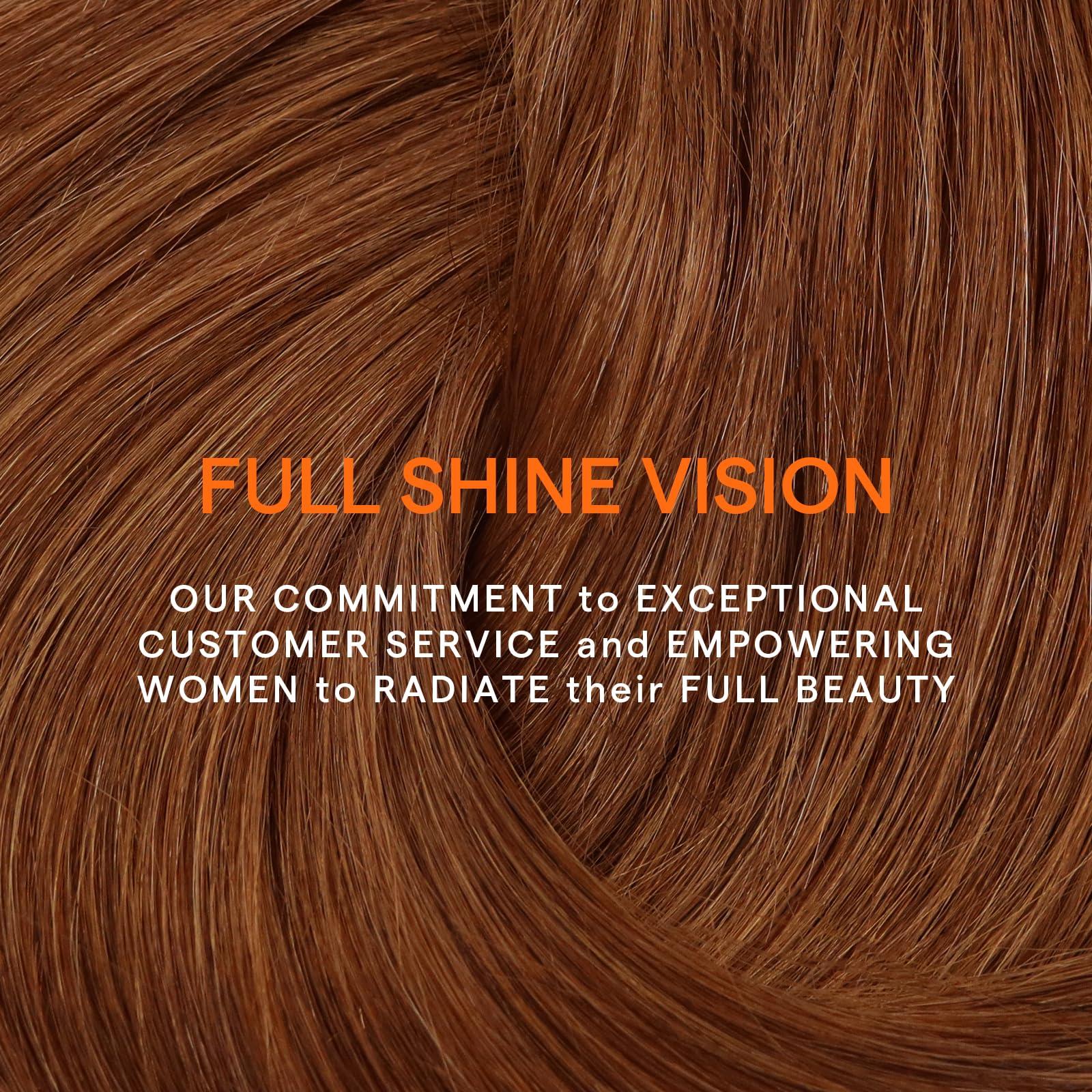 Full Shine Full Shine Auburn Hair Extensions Clip in Human Hair 10 Inch Short Clip in Hair Extensions Red Hair Clip in Real Hair Extensions Invisible Hair Extensions 7 Pcs