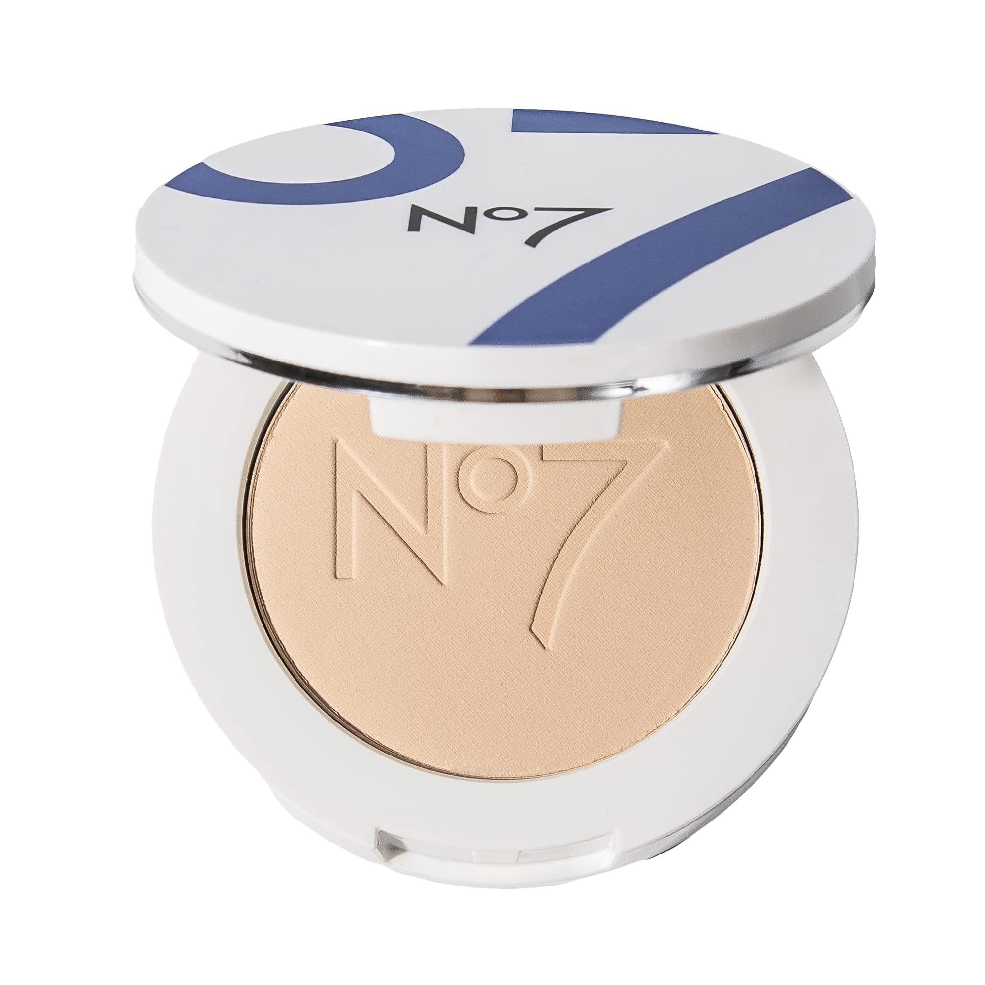 No7 No7 Lift & Luminate Triple Action Powder - Light - Pressed Makeup Setting Powder for Face - Compact Setting Powder Reduces the Appearance of Fine Lines & Enhances Glow (10g)
